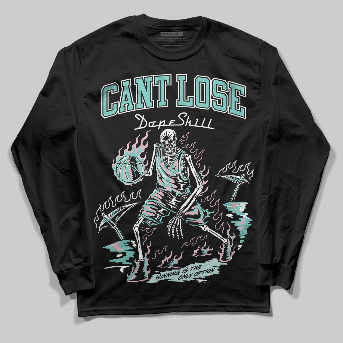 Jordan 11 Low "Igloo" DopeSkill Long Sleeve T-Shirt Cant Lose Graphic Streetwear - Black
