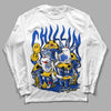 Jordan 14 “Laney” DopeSkill Long Sleeve T-Shirt Chillin Graphic Streetwear - White