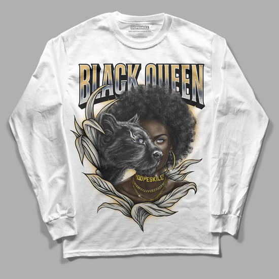 A Ma Maniere x Jordan 5 Dawn “Photon Dust” DopeSkill Long Sleeve T-Shirt New Black Queen Graphic Streetwear - White