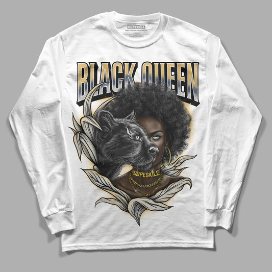 A Ma Maniere x Jordan 5 Dawn “Photon Dust” DopeSkill Long Sleeve T-Shirt New Black Queen Graphic Streetwear - White