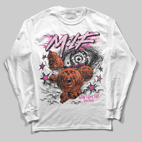 Pink Sneakers DopeSkill Long Sleeve T-Shirt MILF Graphic Streetwear - White