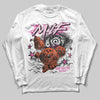 Pink Sneakers DopeSkill Long Sleeve T-Shirt MILF Graphic Streetwear - White