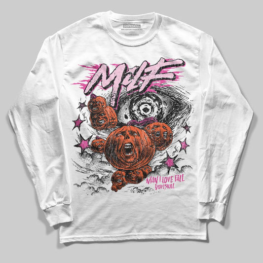 Pink Sneakers DopeSkill Long Sleeve T-Shirt MILF Graphic Streetwear - White