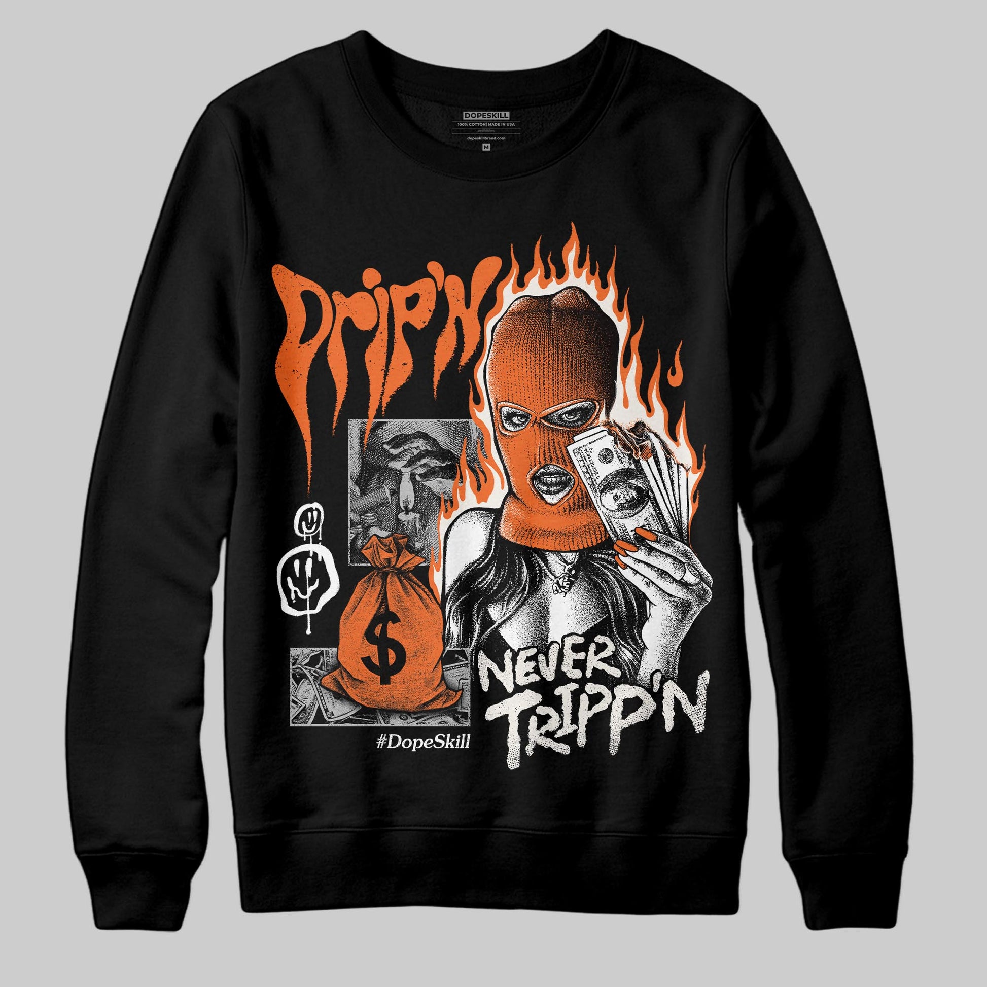 Jordan 1 Retro High OG Shattered Backboard (2025) DopeSkill Sweatshirt Drip'n Never Tripp'n Graphic Streetwear - Black