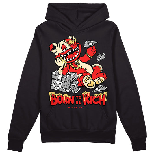 Jordan 5 "Dunk On Mars" DopeSkill Hoodie Sweatshirt Born To Be Rich Graphic Streetwear - Black