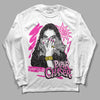 Pink Sneakers DopeSkill Long Sleeve T-Shirt NPC Graphic Streetwear - White