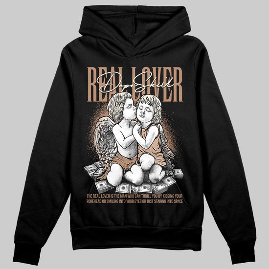 Jordan 4 Retro Cozy Girl DopeSkill Hoodie Sweatshirt Real Lover Graphic Streetwear - Black
