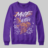 PURPLE Sneakers DopeSkill Purple Sweatshirt MILF Graphic Streetwear