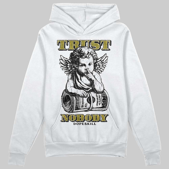 Yellow Sneakers DopeSkill Hoodie Trust Nobody Graphic Streetwear - White 