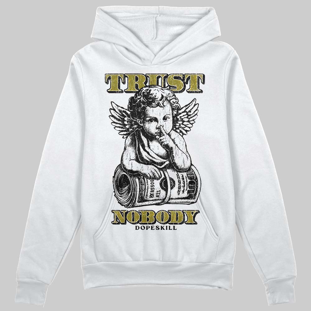 Yellow Sneakers DopeSkill Hoodie Trust Nobody Graphic Streetwear - White 