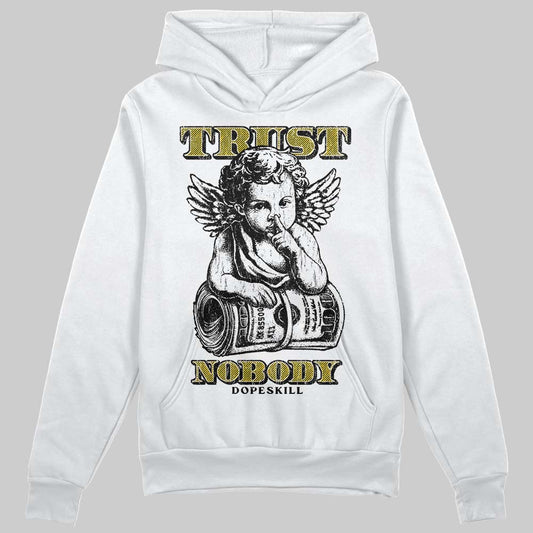 Yellow Sneakers DopeSkill Hoodie Trust Nobody Graphic Streetwear - White 