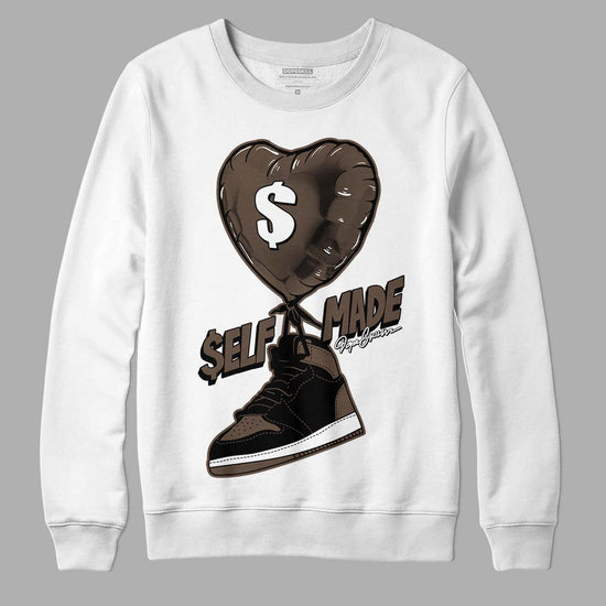 Jordan 1 Retro High OG Palomino DopeSkill Sweatshirt Self Made Graphic Streetwear - White 