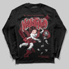 Jordan 4 “Sierra Red" DopeSkill Long Sleeve T-Shirt Nevermind Graphic Streetwear - black