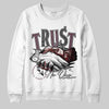 A Ma Maniére x Air Jordan 5 “Violet Ore” DopeSkill Sweatshirt Trust No One Graphic Streetwear White