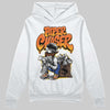 Orange, Black and White Sneakers DopeSkill Hoodie Sweatshirt Paper Chaser Boy Graphic Streetwear - White