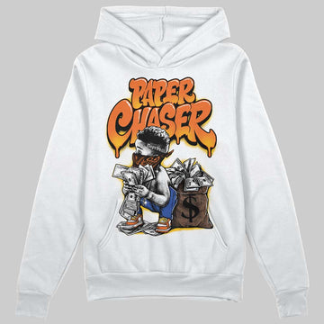 Orange, Black and White Sneakers DopeSkill Hoodie Sweatshirt Paper Chaser Boy Graphic Streetwear - White