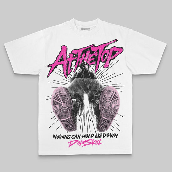 Pink Oversize Print Nothing Can Hold US Down DopeSkill Graphic Premium T-shirt Streetwear - White