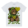 Dunk Low 'Chlorophyll' DopeSkill Toddler Kids T-shirt Broken Bear Graphic Streetwear - White 