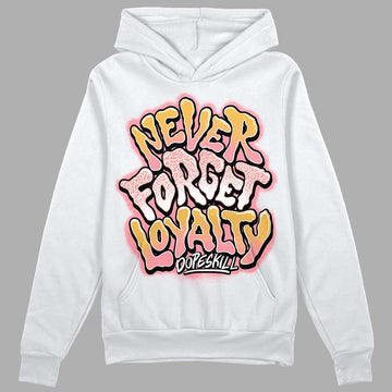 Jordan 3 GS “Red Stardust” DopeSkill Hoodie Sweatshirt Never Forget Loyalty Graphic Streetwear - White 