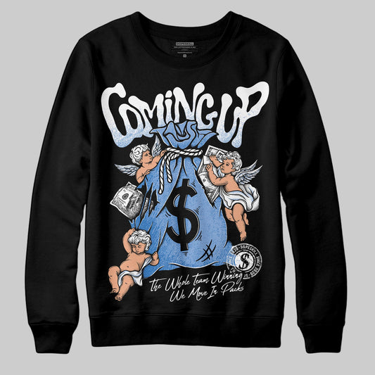Jordan 4 WMNS 'Forget Me Not' DopeSkill Sweatshirt Money Bag Coming Up Graphic Streetwear - black