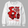 Jordan 12 “Cherry” DopeSkill Sweatshirt Love Kills Graphic Streetwear - White 