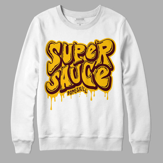 Dunk Yellow Bordeaux DopeSkill Sweatshirt Super Sauce Graphic Streetwear - White