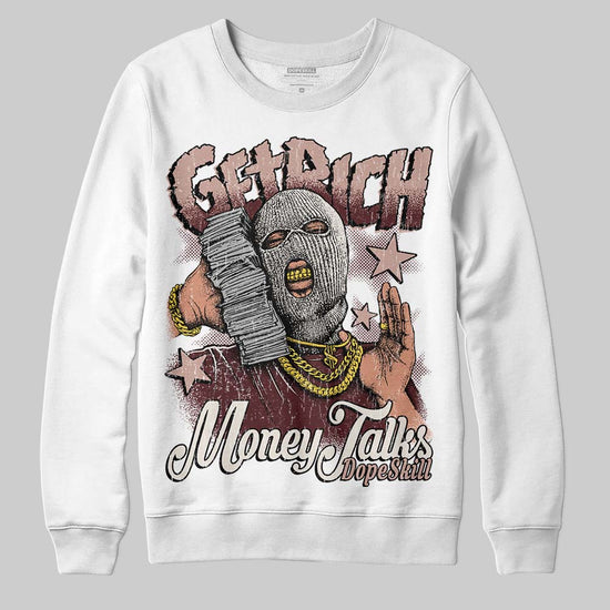 Jordan 11 “China” DopeSkill Sweatshirt Get Rich Graphic Streetwear - White