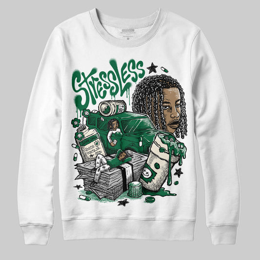Jordan 13 GS “Pine Green” DopeSkill Sweatshirt Stressless Graphic Streetwear - White