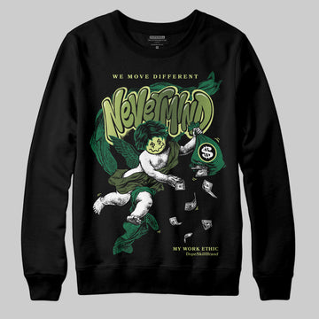 Foamposite Pro 'Pine Green' DopeSkill Sweatshirt Nevermind Graphic Streetwear - Black