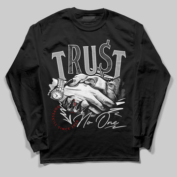 Jordan 14 "Black/White" DopeSkill Long Sleeve T-Shirt Trust No One Graphic Streetwear - Black