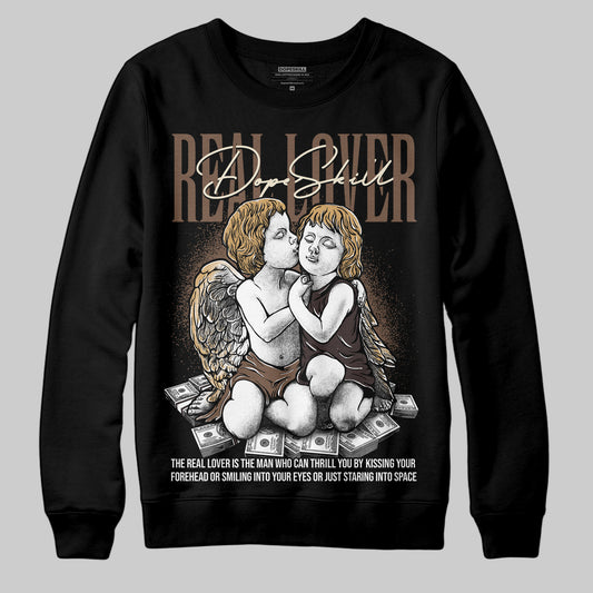 Jordan 5 “Earth/Metallic Gold” DopeSkill Sweatshirt Real Lover Graphic Streetwear - Black