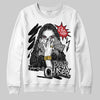 Jordan 4 “Black Cat” (2025) DopeSkill Sweatshirt NPC Graphic Streetwear - White