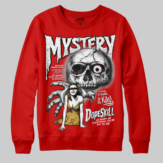 Jordan 11 “Bred Velvet” DopeSkill Red Sweatshirt Mystery Ghostly Grasp Graphic Streetwear