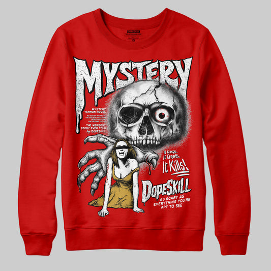 Jordan 11 “Bred Velvet” DopeSkill Red Sweatshirt Mystery Ghostly Grasp Graphic Streetwear