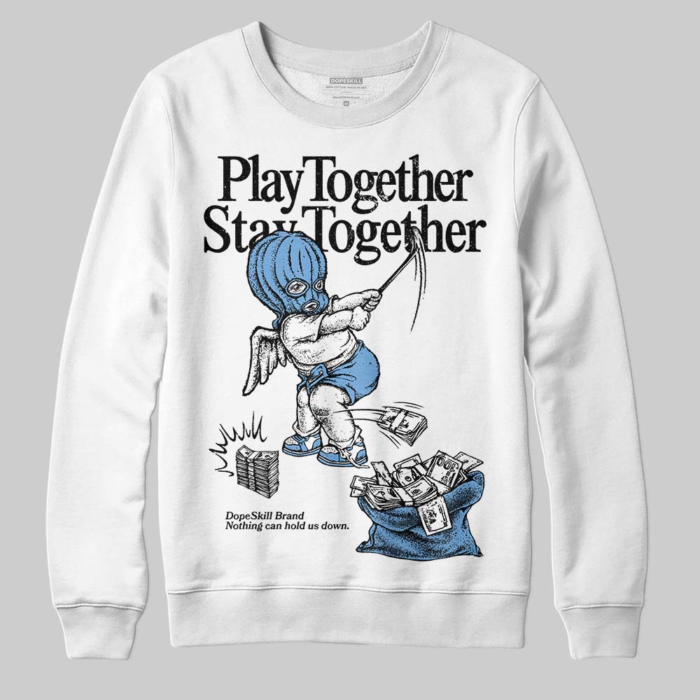Jordan 12 Retro 'Melo' DopeSkill Sweatshirt Play together, Stay together Graphic Streetwear - White