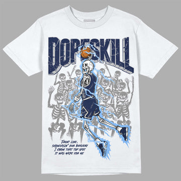 Jordan 5 Midnight Navy DopeSkill T-Shirt Thunder Dunk Graphic Streetwear