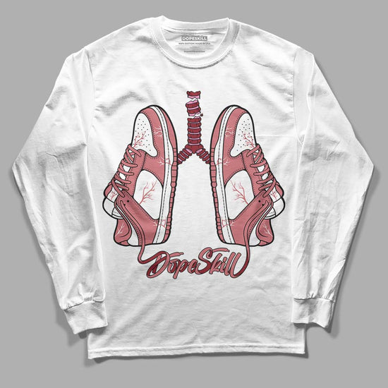 Valentine's Day Collection DopeSkill Long Sleeve T-Shirt Breathe Graphic Streetwear - White