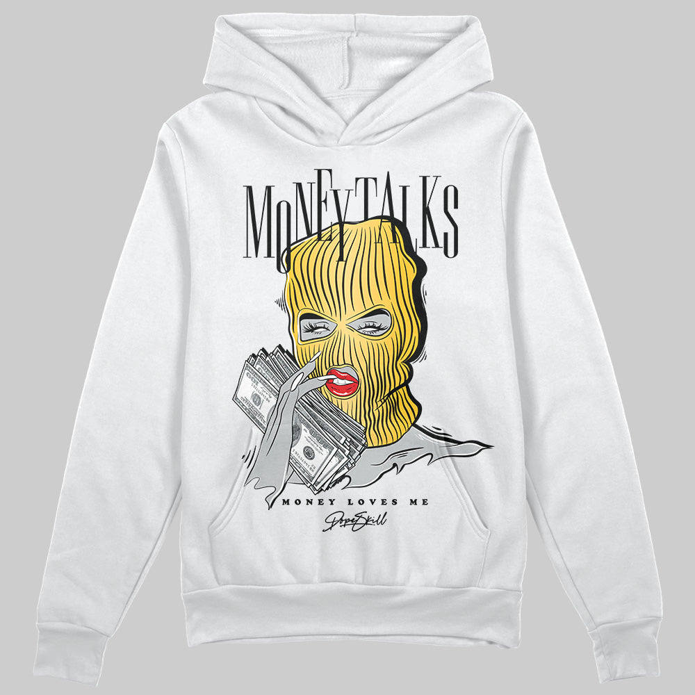 Jordan 12 "Phantom" DopeSkill Hoodie Sweatshirt Money Talks Graphic Streetwear - White