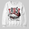 Jordan 5 Retro Fire Red Black Tongue (2025) DopeSkill Sweatshirt Trust No One Graphic Streetwear - White 