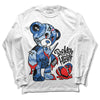 Jordan 11 Low “Space Jam” DopeSkill Long Sleeve T-Shirt Broken Heart Graphic Streetwear - White