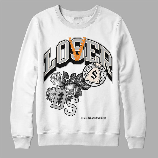 Dunk Low Cool Grey DopeSkill Sweatshirt Loser Lover Graphic Streetwear - White 