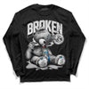 Dunk Low ‘Pure Platinum’ DopeSkill Long Sleeve T-Shirt Sick Bear Graphic Streetwear - Black