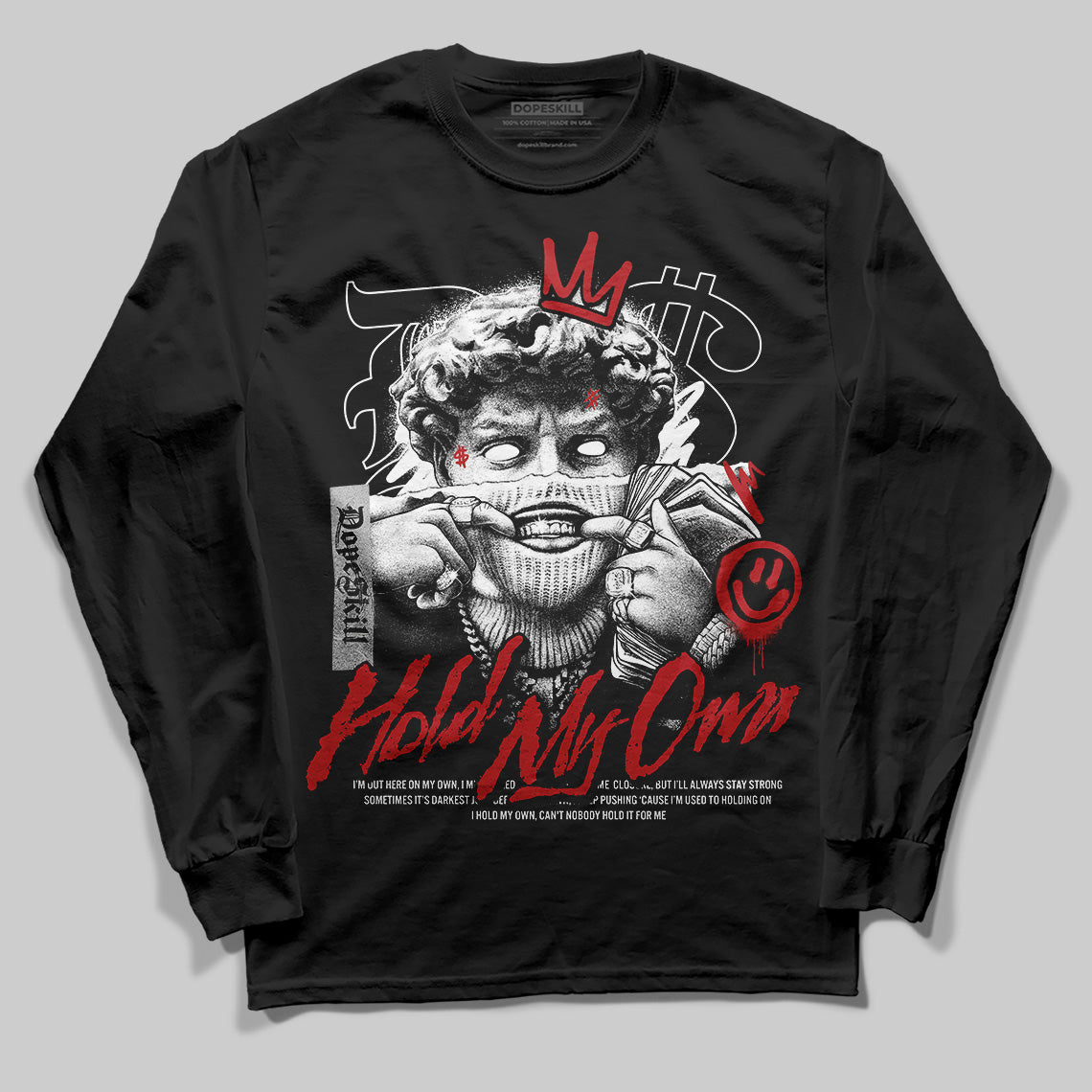 Jordan 1 Retro High OG Black Toe Reimagined DopeSkill Long Sleeve T-Shirt In My Way Graphic Streetwear - Black