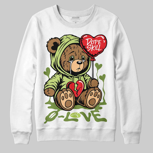 Dunk Low Pro SB 'Fruity Pack - Green Apple' DopeSkill Sweatshirt Broken Bear Graphic Streetwear - White