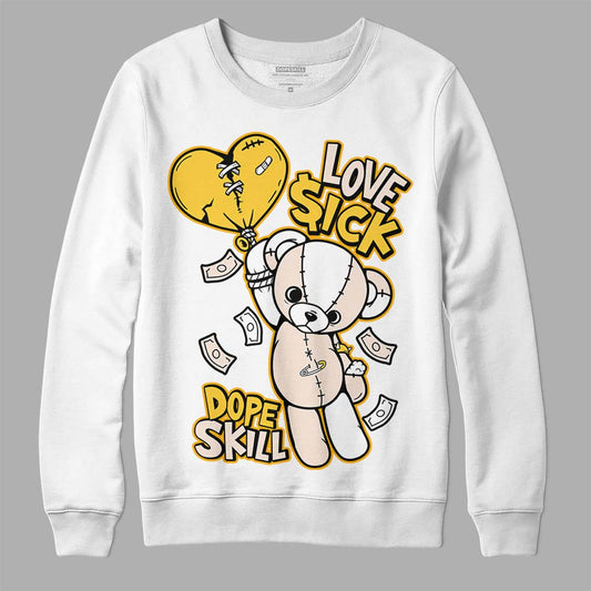 Jordan 4 "Sail" DopeSkill T-Shirt Love Sick Graphic Streetwear - White 