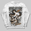 Grey Sneakers DopeSkill Long Sleeve T-Shirt Drip or Die Graphic Streetwear - White