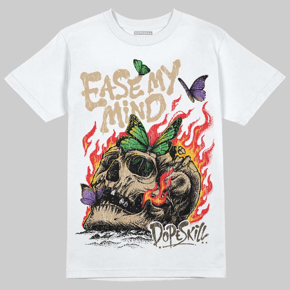 TAN Sneakers DopeSkill T-Shirt Ease My Mind Graphic Streetwear - White 
