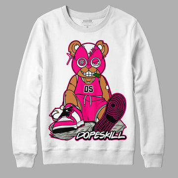 Jordan 1 Low GS “Fierce Pink” Dopeskill Sweatshirt Greatest Graphic Streetwear - White