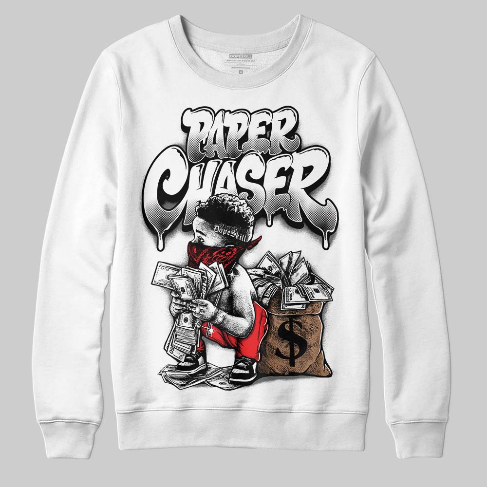 Black and White Collection DopeSkill Sweatshirt Paper Chaser Boy Graphic