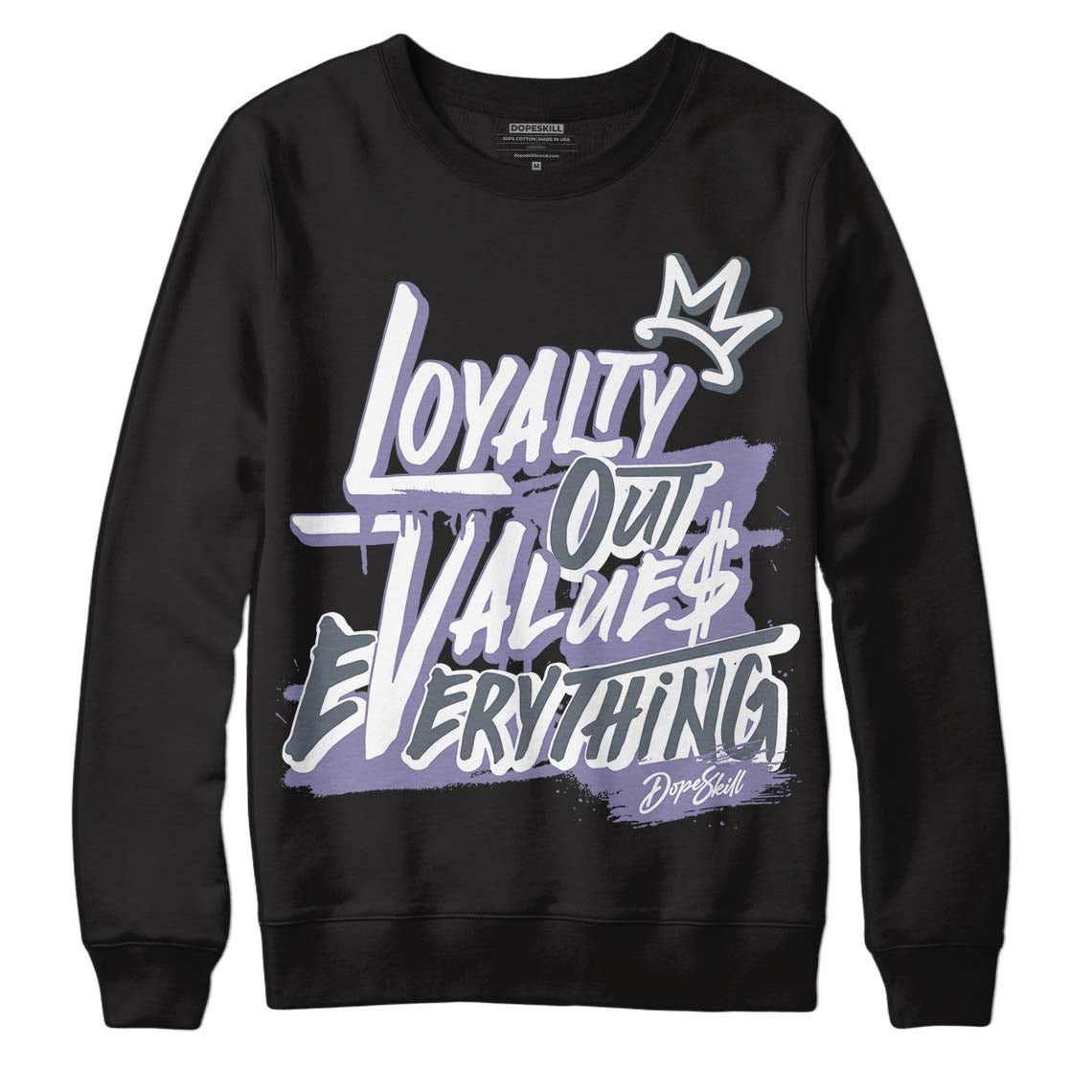 Jordan 5 Retro Low Indigo Haze DopeSkill Sweatshirt LOVE Graphic Streetwear - Black